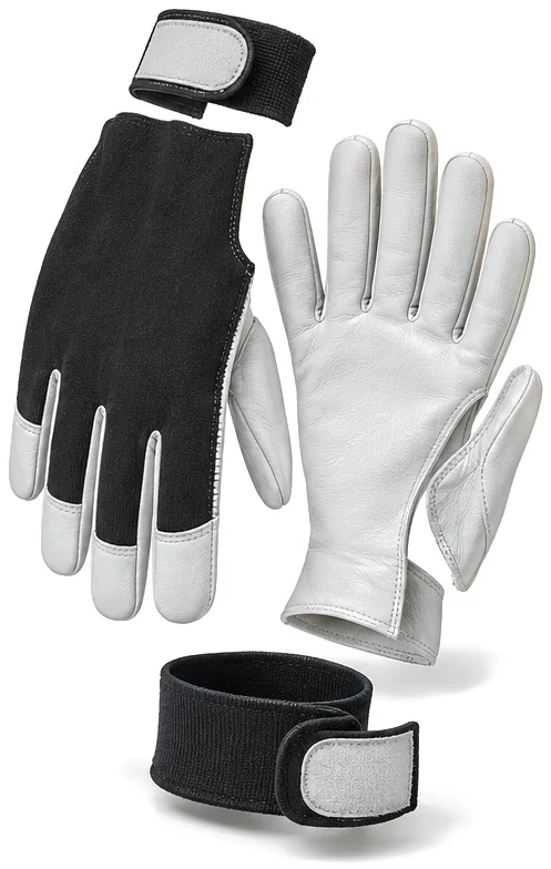 Exploded view of the sheep grain / cotton assembly glove showing each part